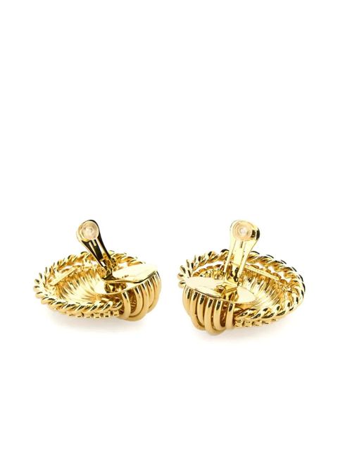 Alessandra Rich polished-finish earrings - Gold