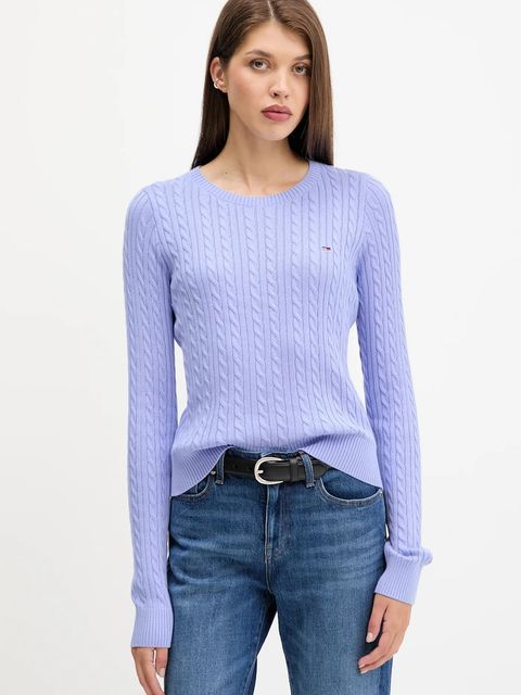 Tommy Jeans sweter bawełniany damski lekki DW0DW22165 - zdjęcie produktu nr 1