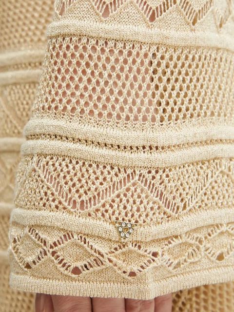 Guess sukienka NELLIE kolor beżowy mini dopasowana W5GK48 Z3E22