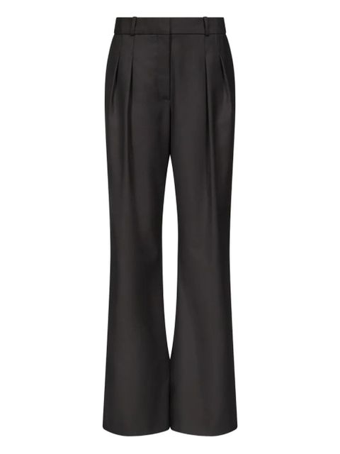 LouLou de Saison Sbiru LDS pleated flare-leg trousers - Black - zdjęcie produktu nr 1