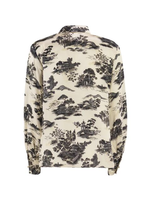 Max Mara landscape jewelled shirt - Neutrals - zdjęcie produktu nr 2