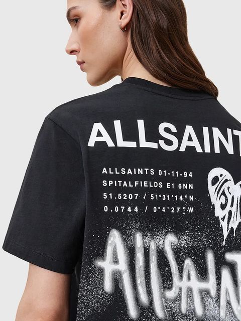 AllSaints t-shirt bawełniany POSTER - zdjęcie produktu nr 2