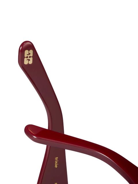 GANNI x Ace & Tate Trixie cat-eye sunglasses - Red