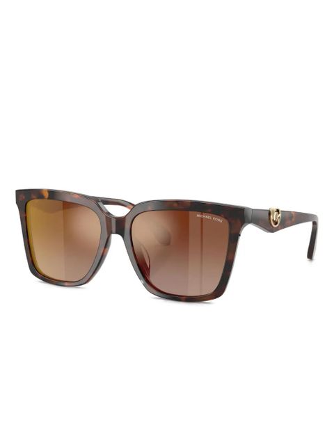 Michael Kors logo-plaque square sunglasses - Brown - zdjęcie produktu nr 1