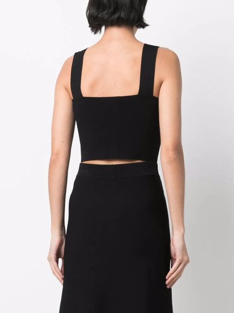 Maje knitted crop top - Black