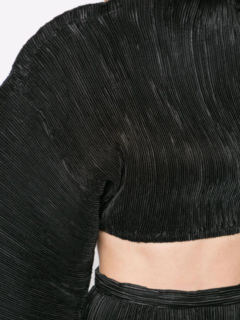 Cult Gaia Mala plissé top - Black