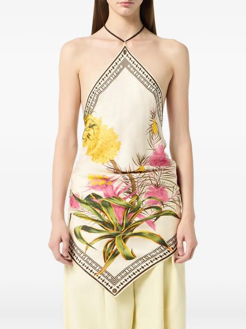 Blumarine floral-print top - Neutrals - zdjęcie produktu nr 2