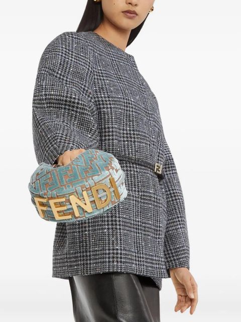 FENDI mini Fendigraphy jacquard shoulder bag - Green