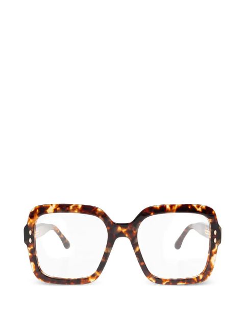 Isabel Marant Eyewear tortoiseshell-effect glasses - Brown - zdjęcie produktu nr 1