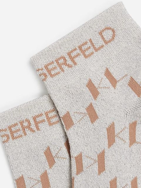 Karl Lagerfeld skarpetki 2-pack damskie kolor niebieski A2W47007