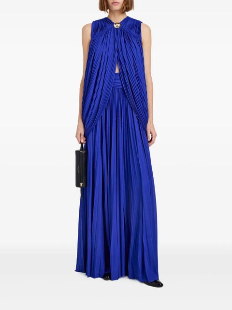 Proenza Schouler pleated embellished maxi party dress - Blue - zdjęcie produktu nr 2