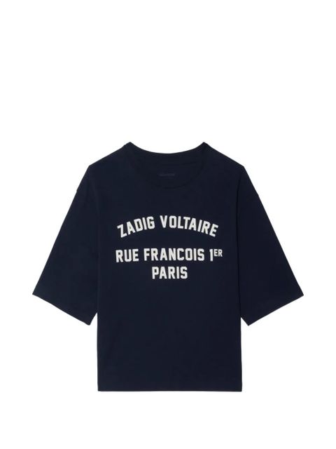 Zadig&Voltaire Taida Paris cotton T-shirt - Blue - zdjęcie produktu nr 1