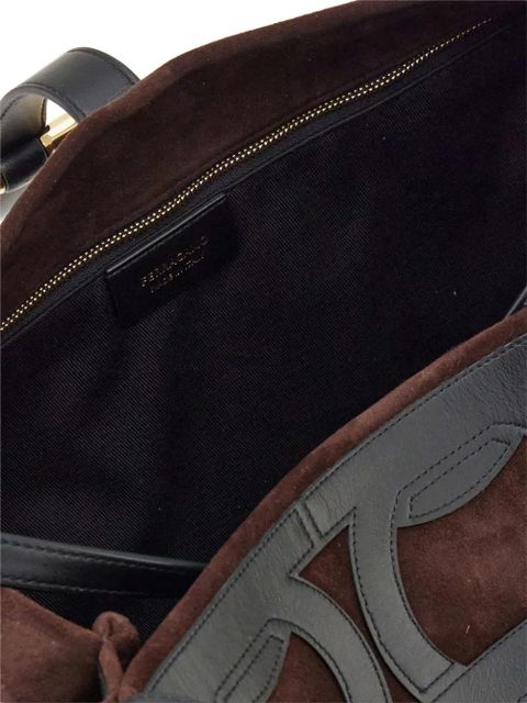 Ferragamo Gancini-overlay tote bag - Brown