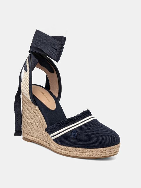Tommy Hilfiger espadryle FRINGE CANVAS HIGH WEDGE - zdjęcie produktu nr 2