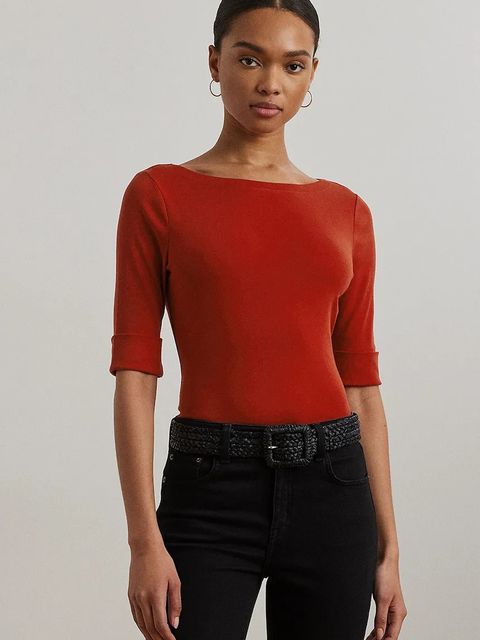 Lauren Ralph Lauren t-shirt damski kolor czerwony 200654963 - zdjęcie produktu nr 1