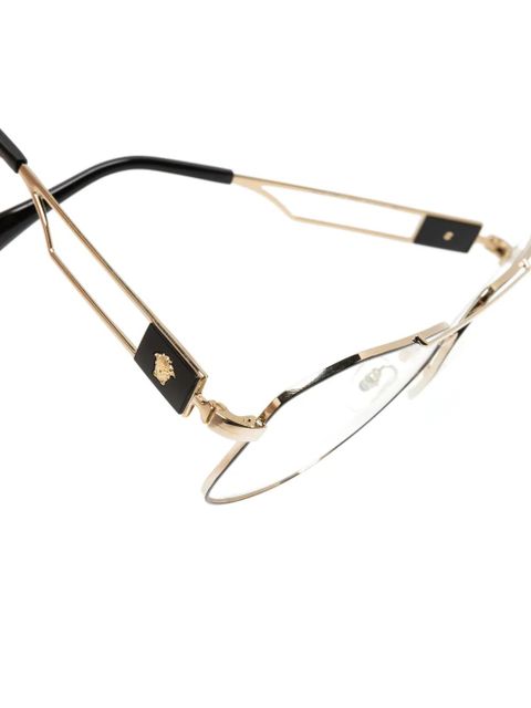 Versace Eyewear Medusa Head pilot-frame glasses - Black