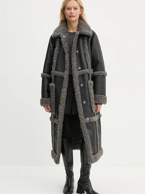 By Malene Birger sweter wełniany MANTEA damski kolor szary lekki Q72580004