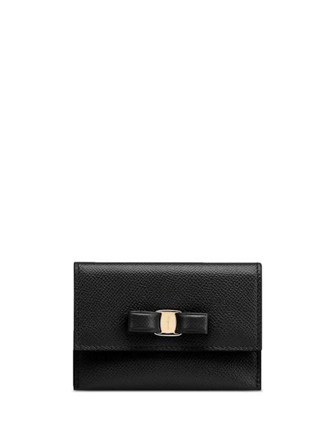 Ferragamo Vara bow-detail leather wallet - Black - zdjęcie produktu nr 1