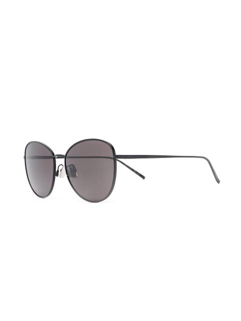 Saint Laurent Eyewear rounded cat-eye sunglasses - Black