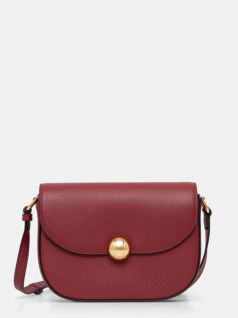 Furla torebka skórzana kolor bordowy WB01887.BX3036.CGQ00