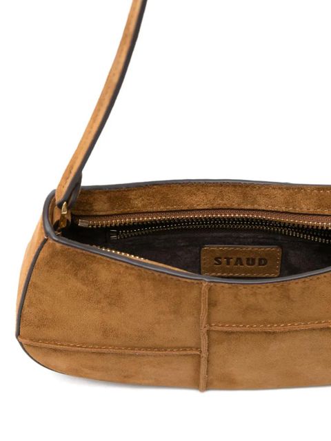 STAUD Ollie panelled shoulder bag - Brown