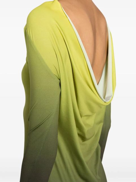 Gimaguas Alba gradient-effect minidress - Green