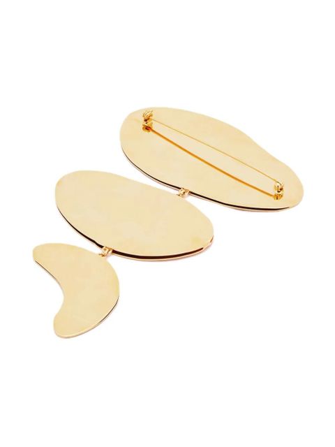 Jil Sander logo-engraved three-part pin - Yellow - zdjęcie produktu nr 2