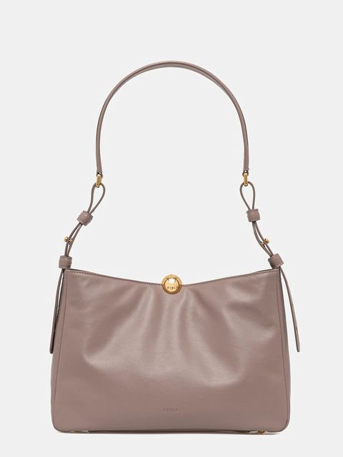 Furla torebka skórzana kolor beżowy WB01403.BX3168.MA200