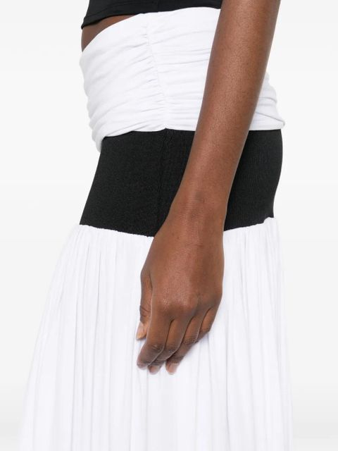 Gimaguas Carine ruched asymmetric skirt - White