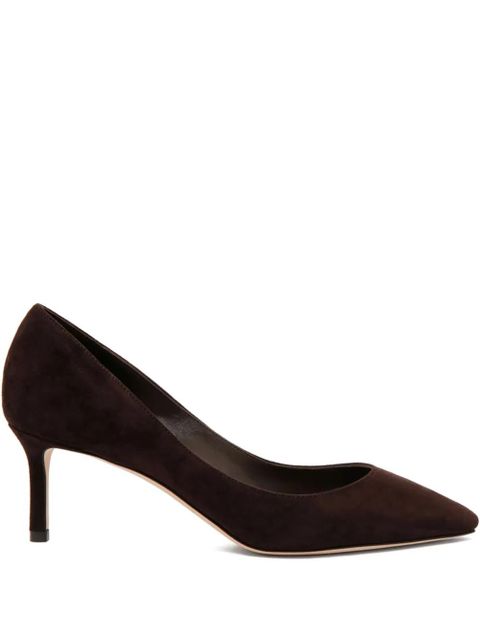 Jimmy Choo 85mm pointed-toe suede pumps - Brown - zdjęcie produktu nr 1