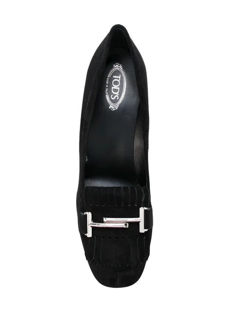 Tod's Double T fringed pumps - Black
