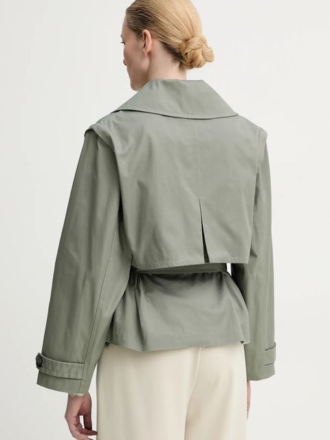 MUNTHE płaszcz SOFUA damski kolor szary przejściowy 251152125103