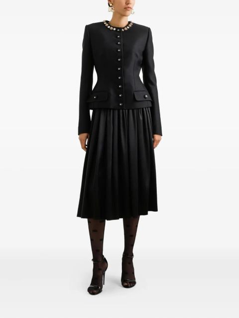 Dolce & Gabbana DNA pleated midi skirt - Black - zdjęcie produktu nr 2