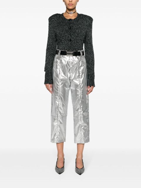 ISABEL MARANT Kathlen cropped cardigan - Grey