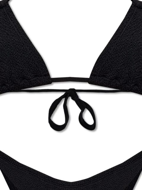 Hunza G Eva seersucker bikini - Black
