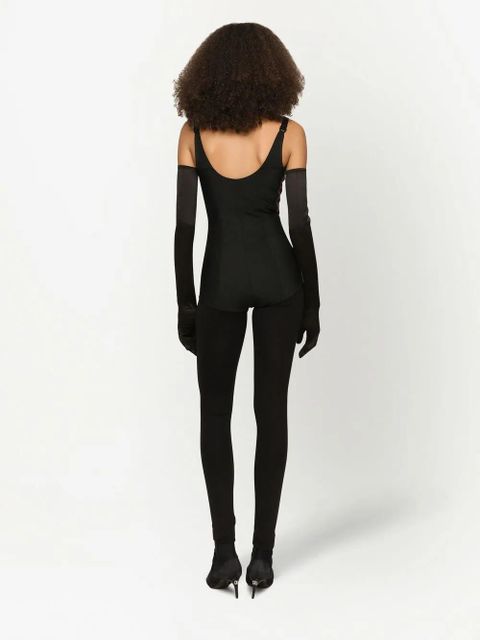 Dolce & Gabbana KIM DOLCE&GABBANA velvet bodysuit - Red - zdjęcie produktu nr 2