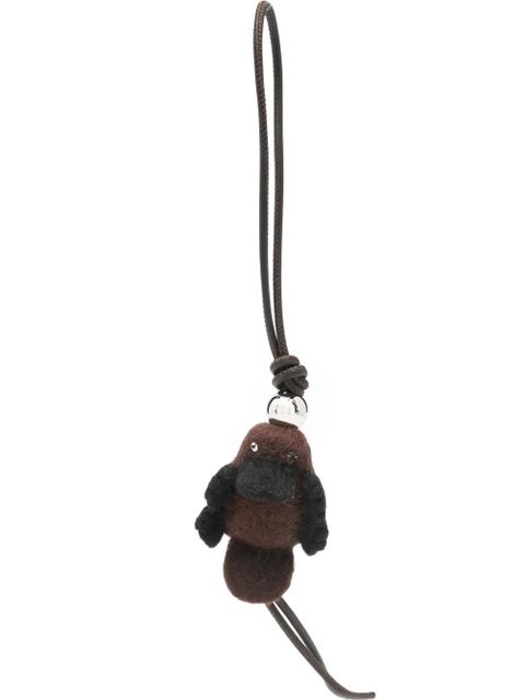 LOEWE Platypus charm felt keyring - Brown - zdjęcie produktu nr 1