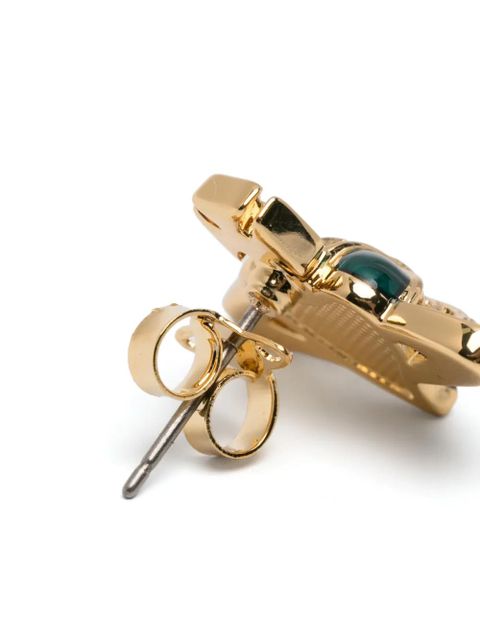 Vivienne Westwood diamante heart earrings - Gold