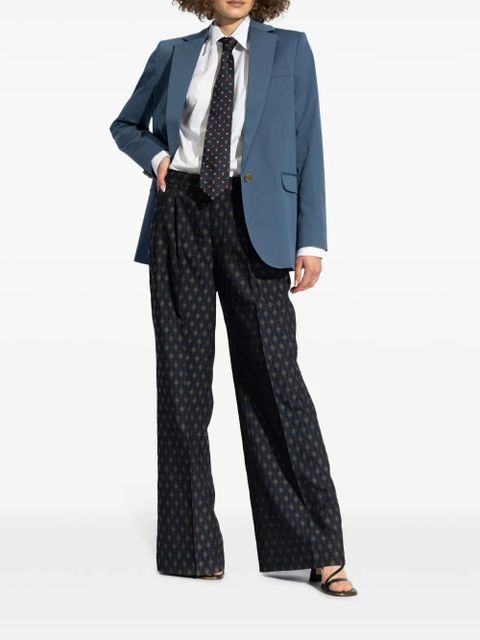 ETRO geometric-print palazzo pants - Blue - zdjęcie produktu nr 2