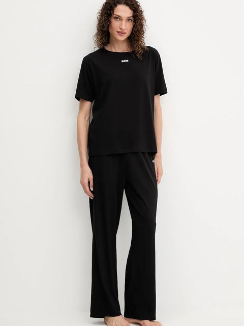 BOSS piżama damska kolor czarny 50545568