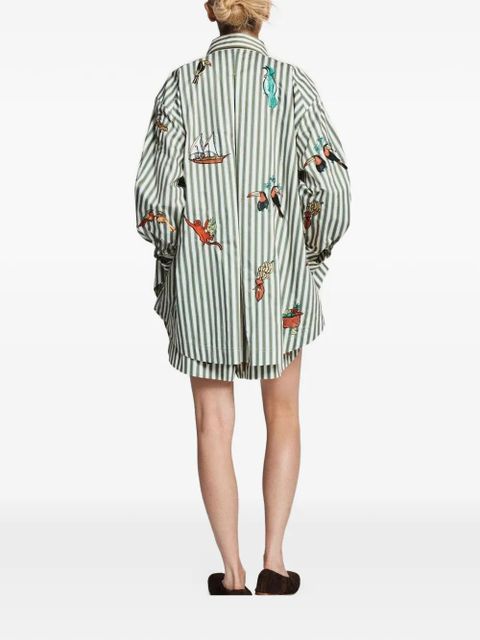 ALEMAIS Bisou striped shirt - Green