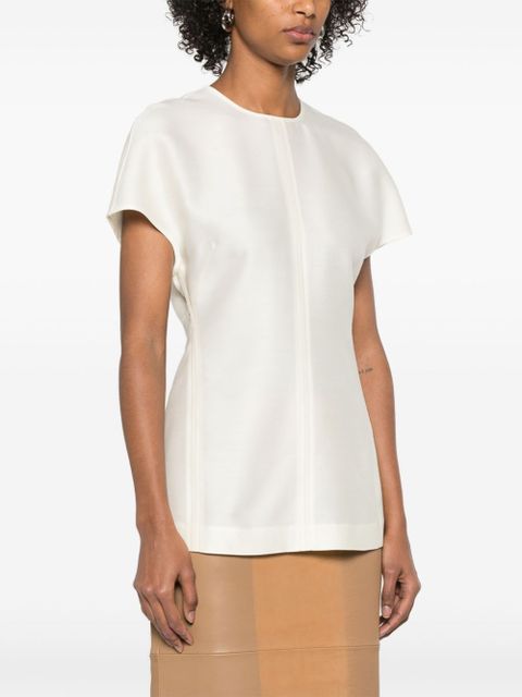 TOTEME cap-sleeve top - Neutrals
