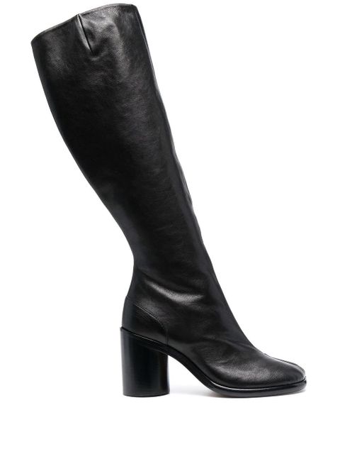 Maison Margiela Tabi 80mm knee-high boots - Black
