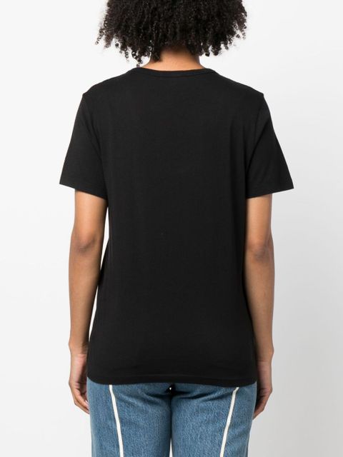 AGOLDE V-neck cotton-blend T-shirt - Black