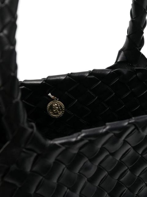 DRAGON DIFFUSION interwoven-design tote bag - Black