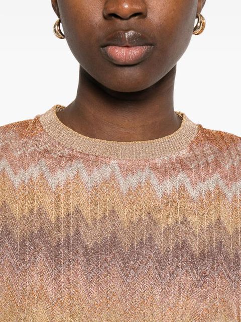 Missoni zigzag T-shirt - Gold