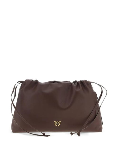 PINKO smooth leather clutch bag - Brown - zdjęcie produktu nr 1