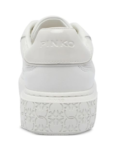 PINKO quilted platform sneakers - White