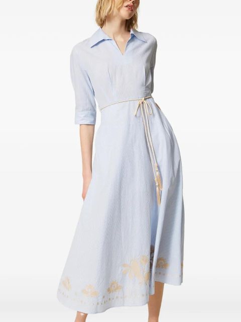 TWINSET striped dress - Blue
