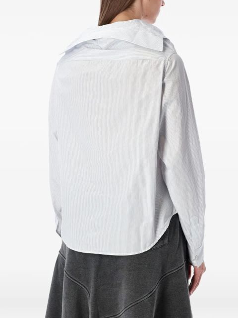 OUR LEGACY striped collapsed-collar shirt - White - zdjęcie produktu nr 2